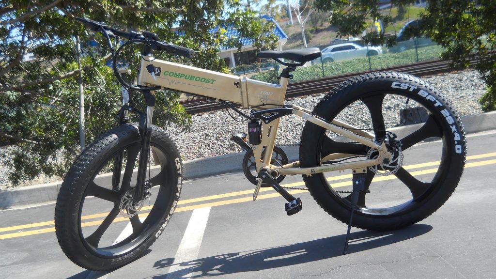 gold fat tire ebike